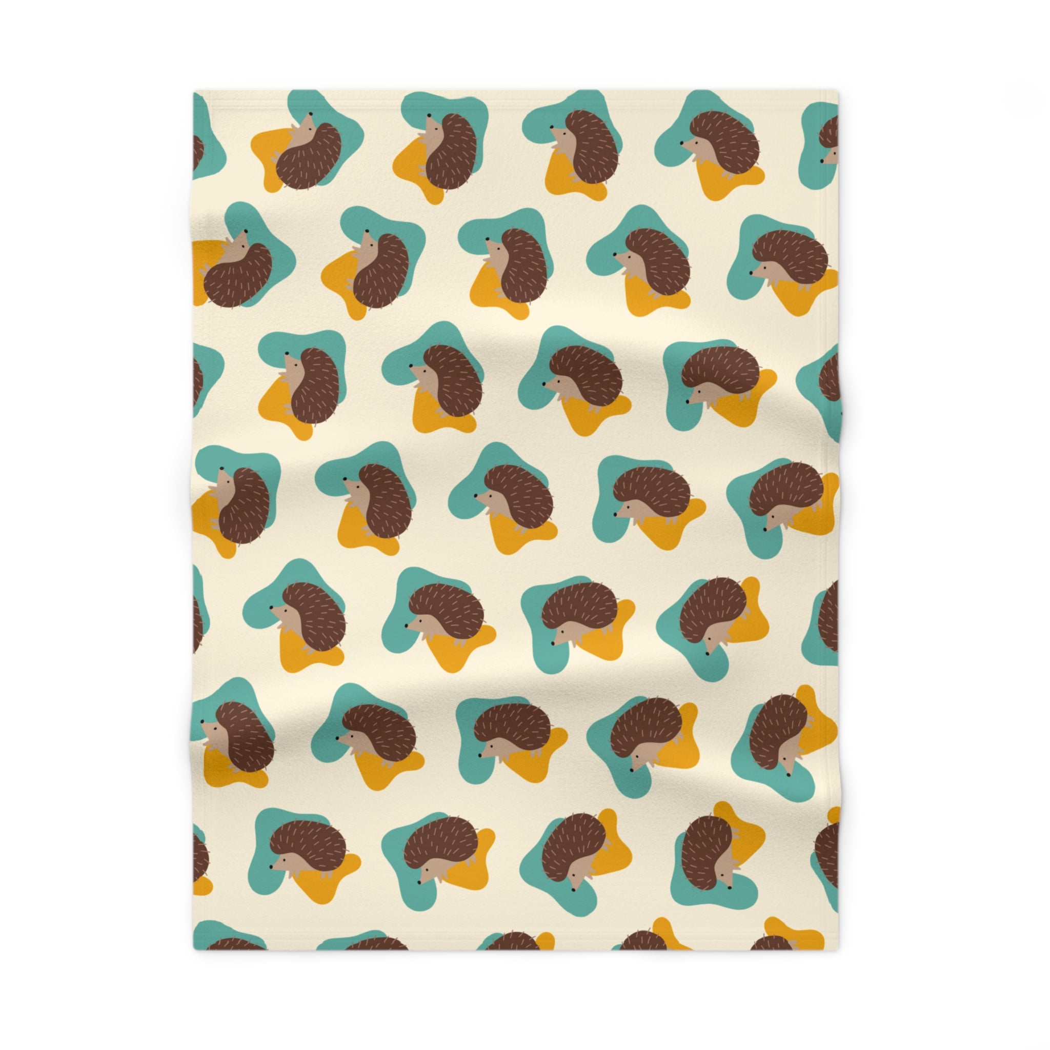 Baby Blanket | Cute Hedgehog Fleece Throw for Nursery