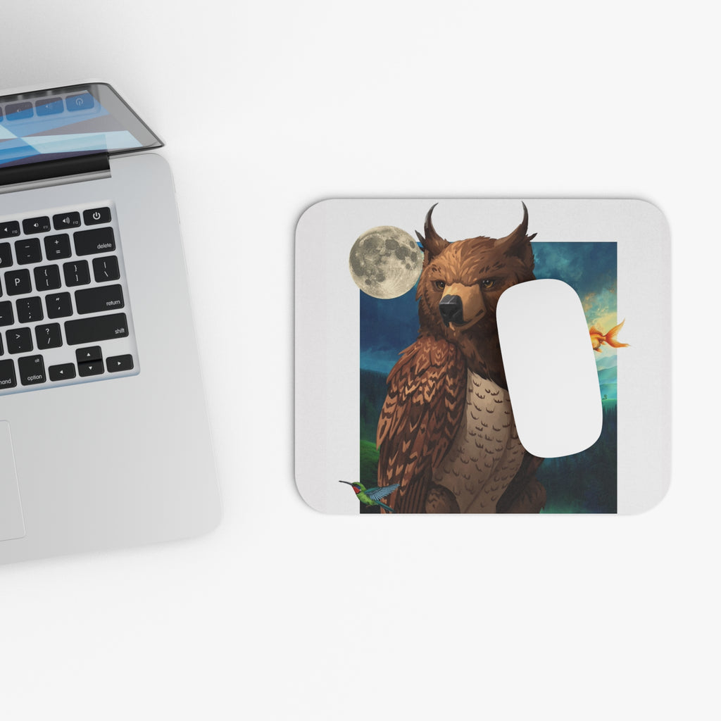 Mousepad | Whimsical and Witty 'Definitely Not an Owlbear' Illustration