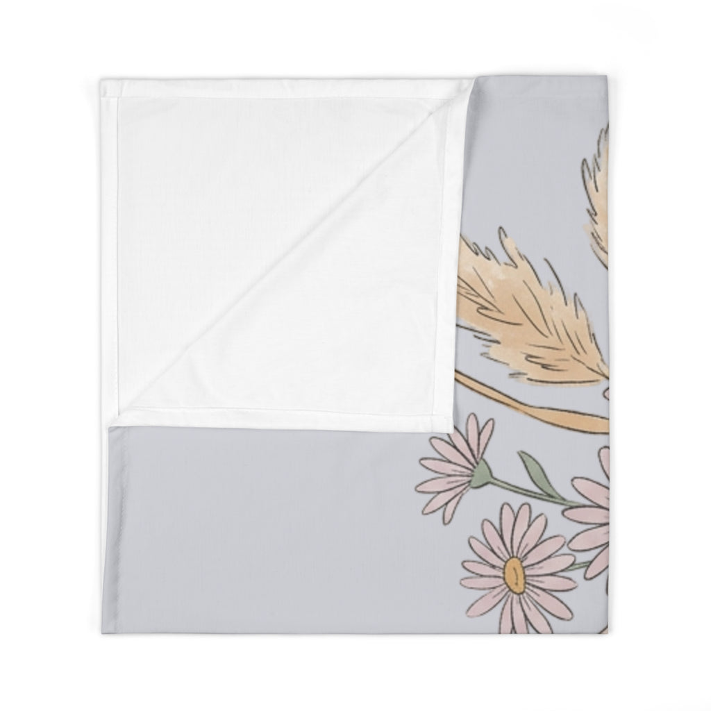Personalized Floral Newborn Swaddle