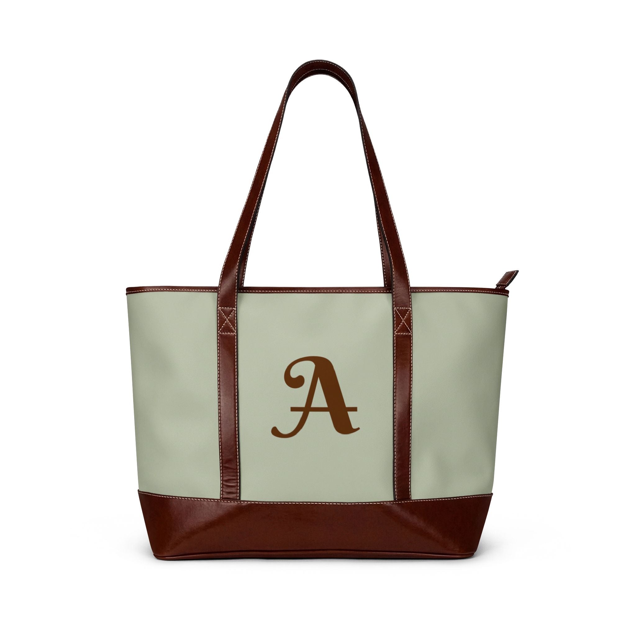 Handbag | Personalizable Monogram Leather-Trim Shoulder Bag
