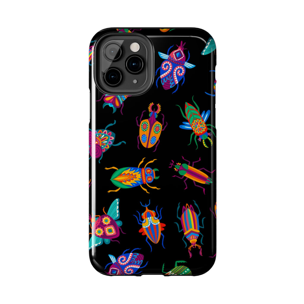 Phone Case | Neon Beetle Pattern Tough Protective Cover