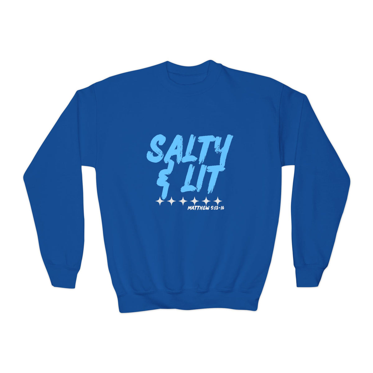 “Salty & Lit” Christian Graphic Sweatshirt