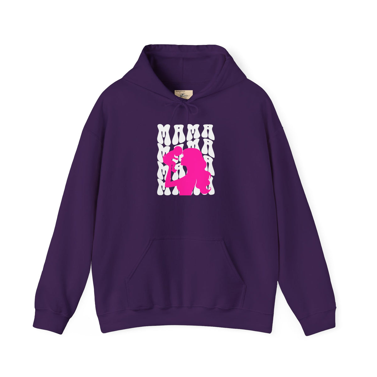 Pink "Mama" & Baby Silhouette Hoodie