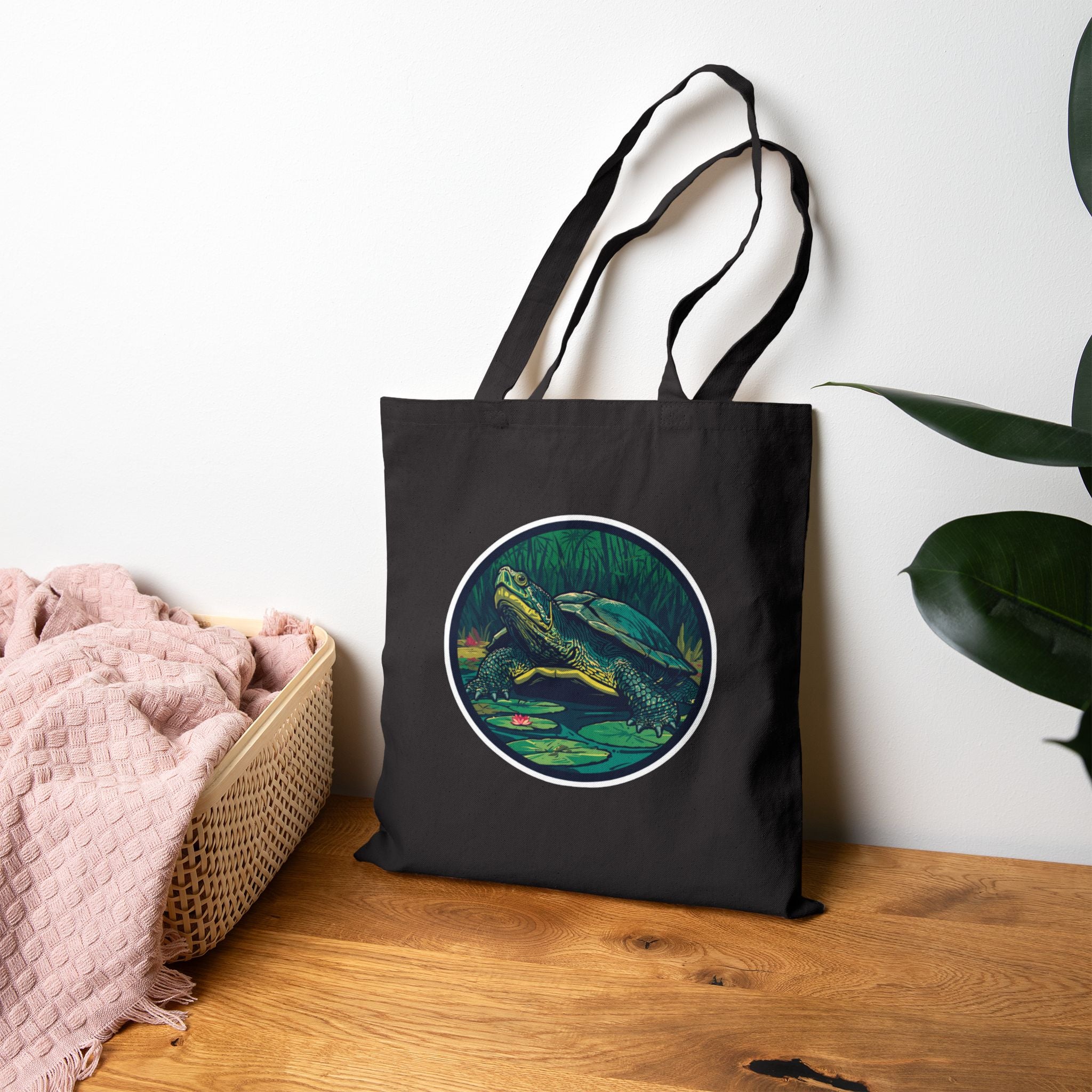 Tote Bag | Vintage Turtle Illustration