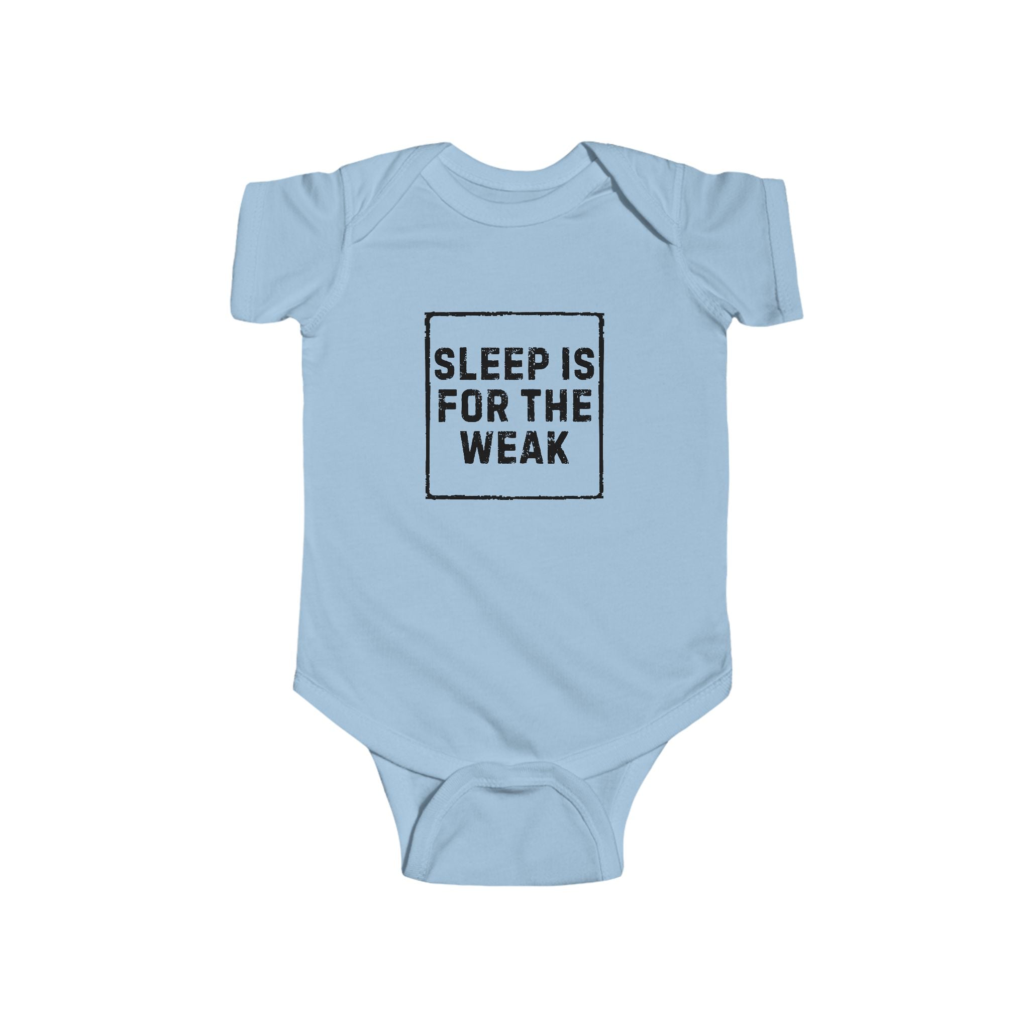 Baby Bodysuit | 'Sleep Is For The Weak' in Black Script Infant Onesie