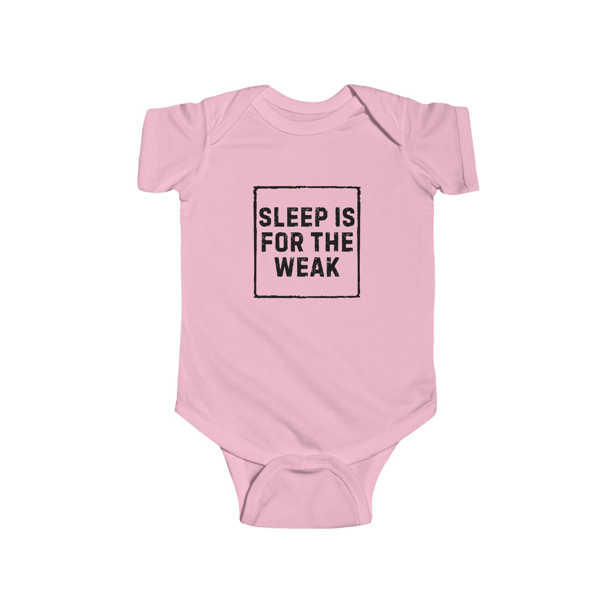 Baby Bodysuit | 'Sleep Is For The Weak' in Black Script Infant Onesie