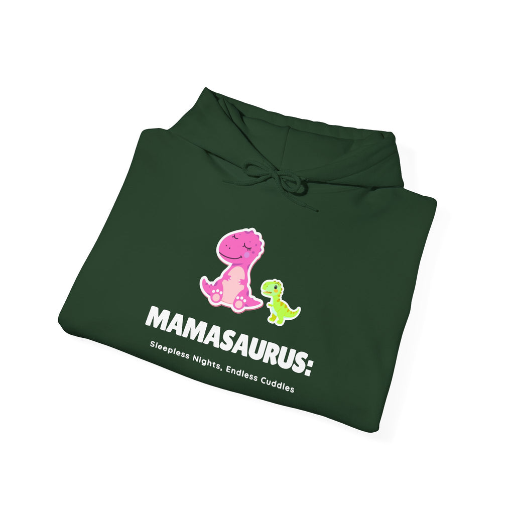 Pink Mama Dino with Baby Hoodie