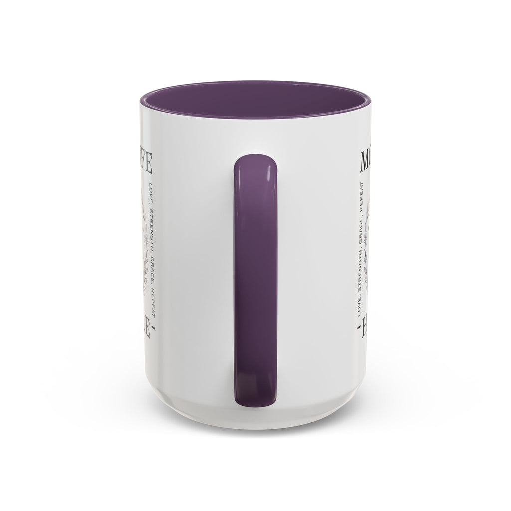 Mom Life Hustle Coffee Mug | Mom Life Accent Ceramic Mug 11/15oz