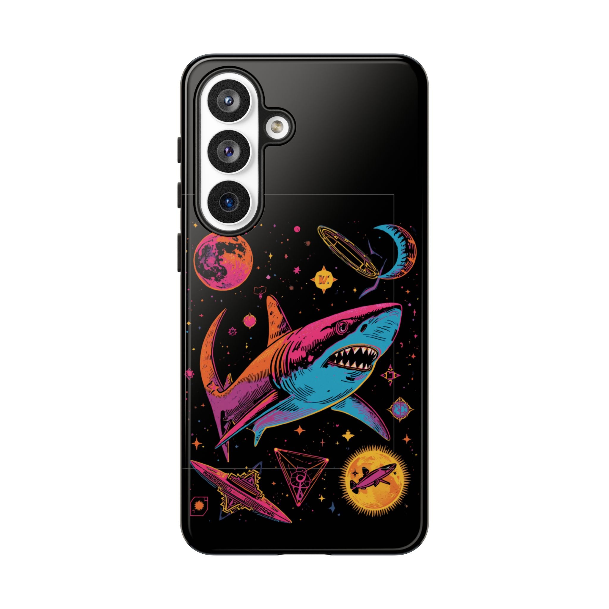 Phone Cases | Neon Space Shark Case