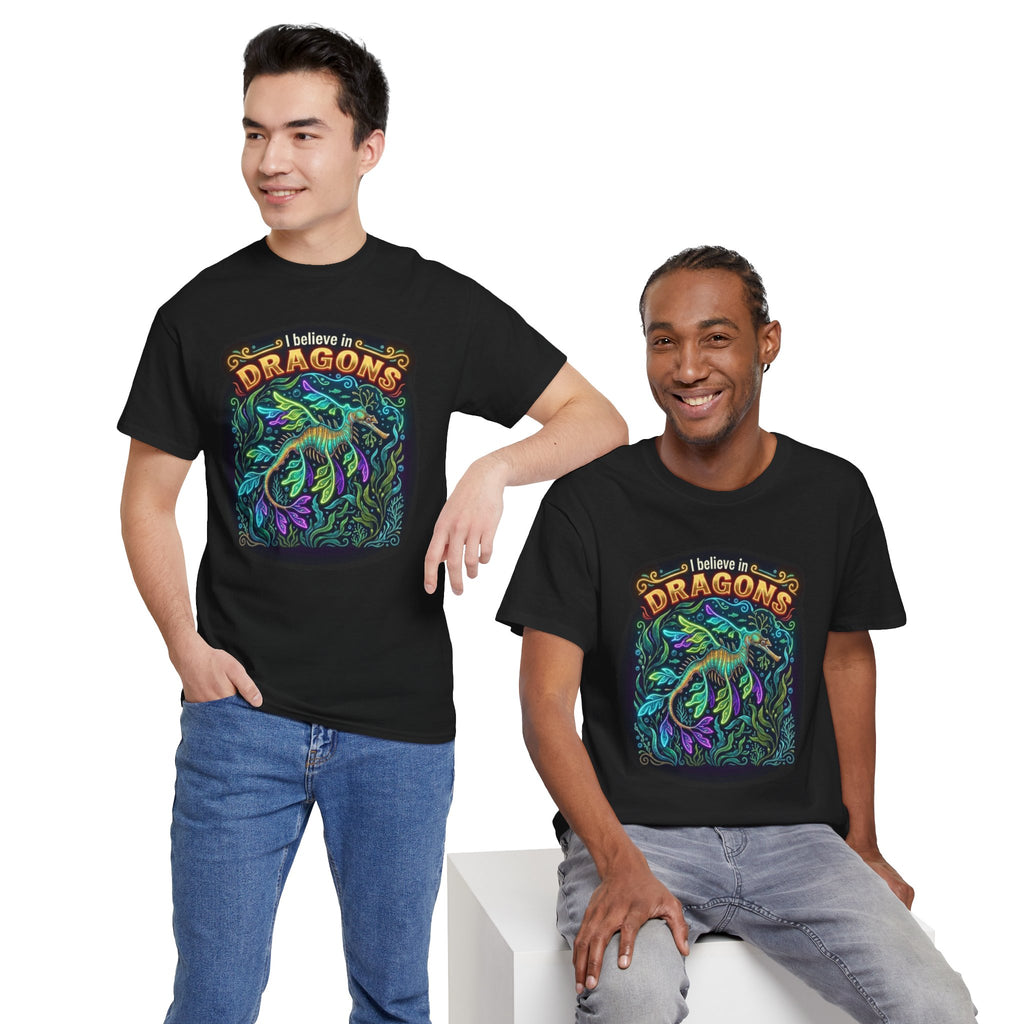 T-Shirt | 'I Believe in Dragons' Colorful Graphic Tee