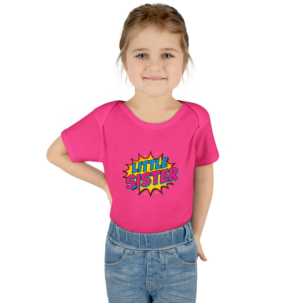 Baby Bodysuit | 'Little Sister' Comic Pop Art Infant Onesie