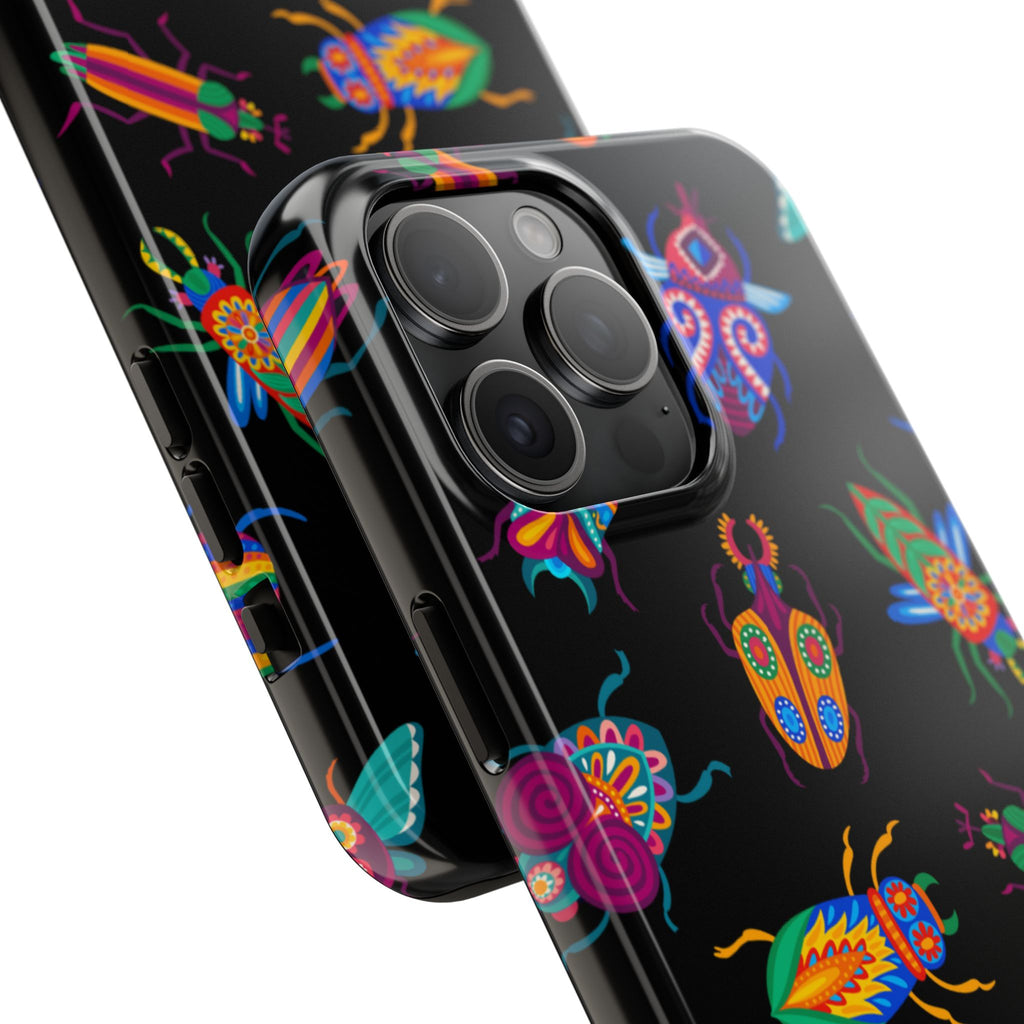 Phone Case | Neon Beetle Pattern Tough Protective Cover