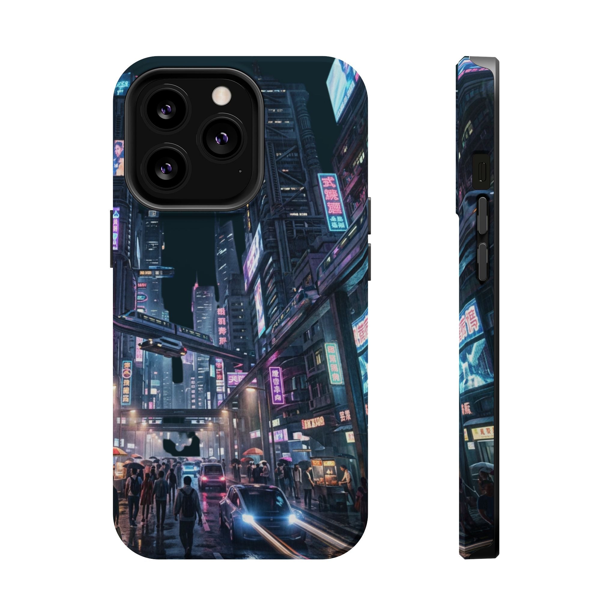 Phone Case | Cyberpunk City Magnetic Impact-Resistant Phone Cover