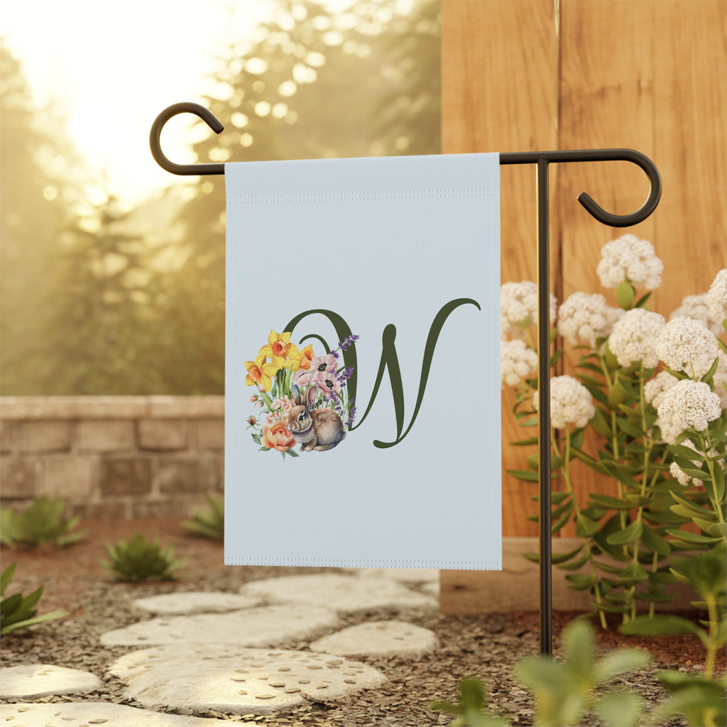 Home & Garden Banner | 'W' Monogram Spring Garden Flag