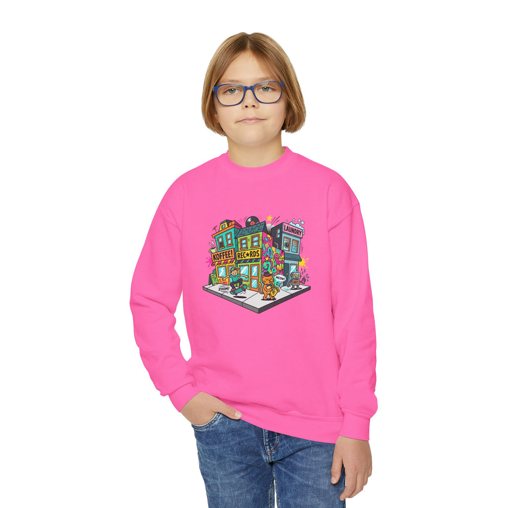 Colorful City Life Crewneck Sweatshirt