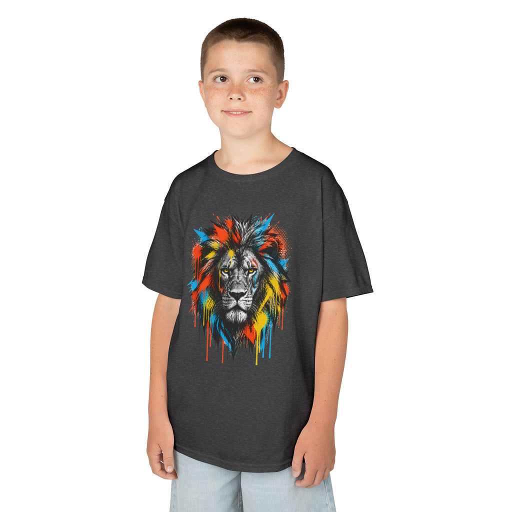 Lion Spirit Colorful Drip T-Shirt