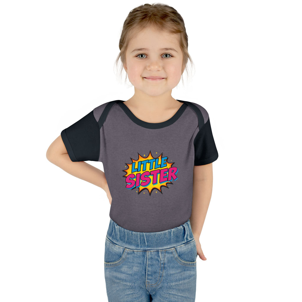 Baby Bodysuit | 'Little Sister' Comic Pop Art Infant Onesie