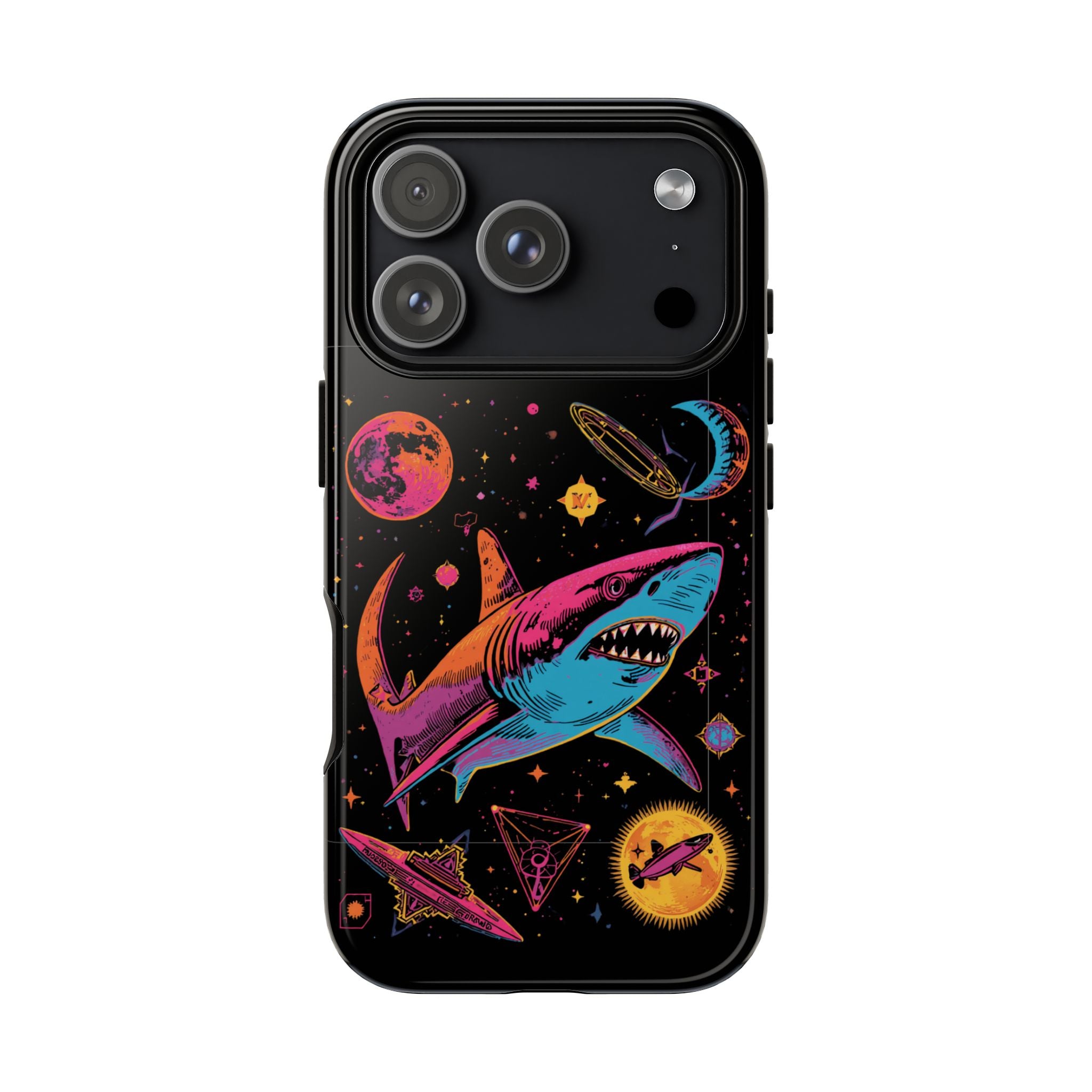 Phone Cases | Neon Space Shark Case