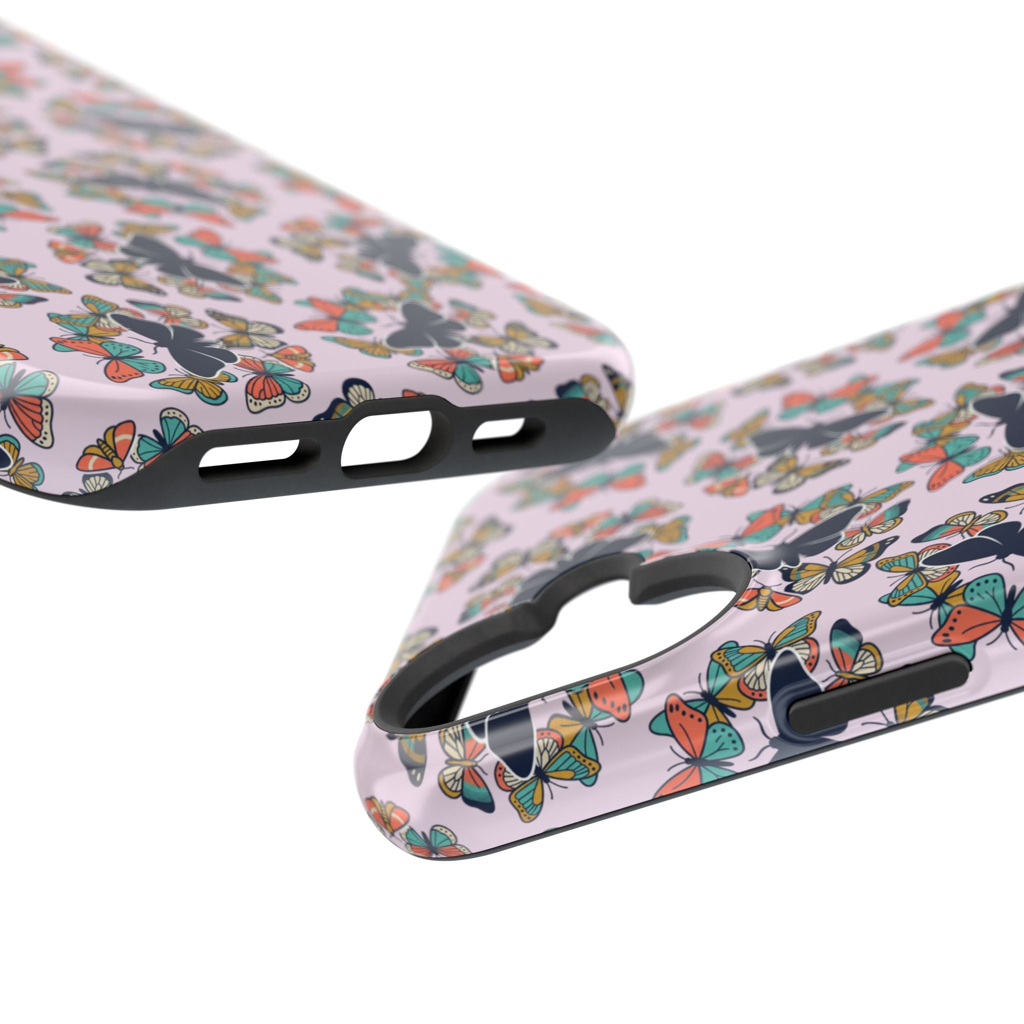 Phone Cases | Pastel Butterflies and Moths Pattern Magnetic Impact-Resistant Case