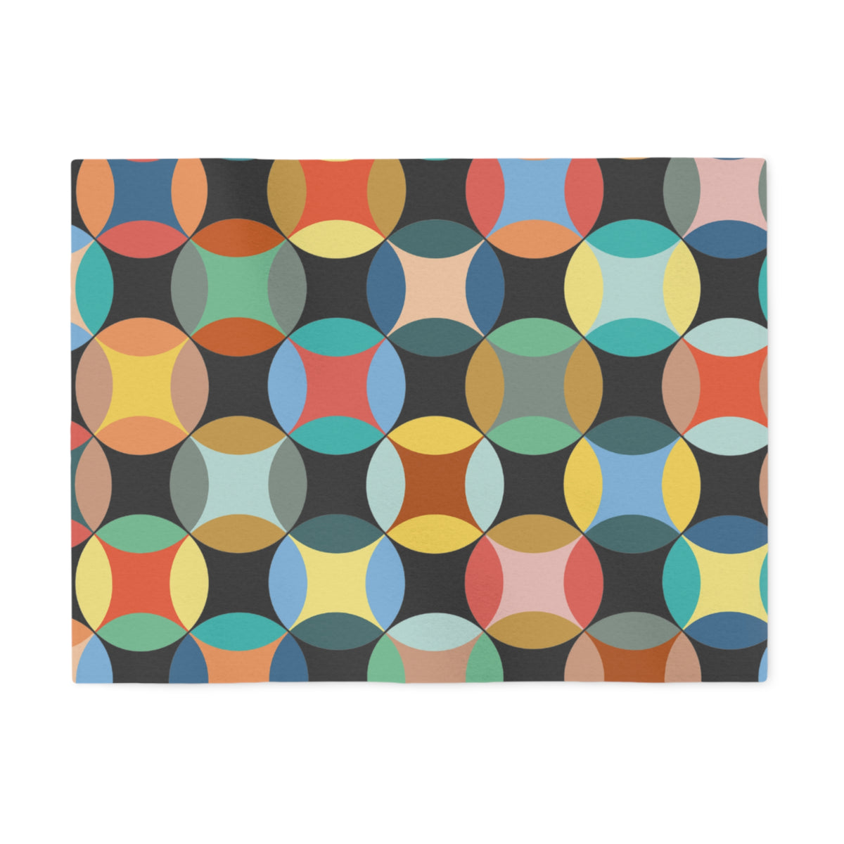 Vintage Mid-Century Circles Sweatshirt Blanket