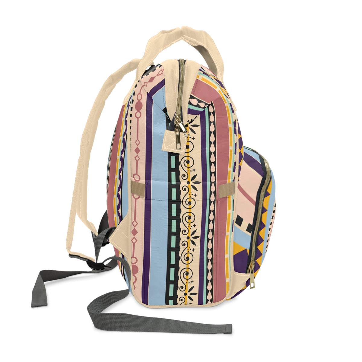 Diaper Backpack | Boho Multifunctional Baby Travel Bag
