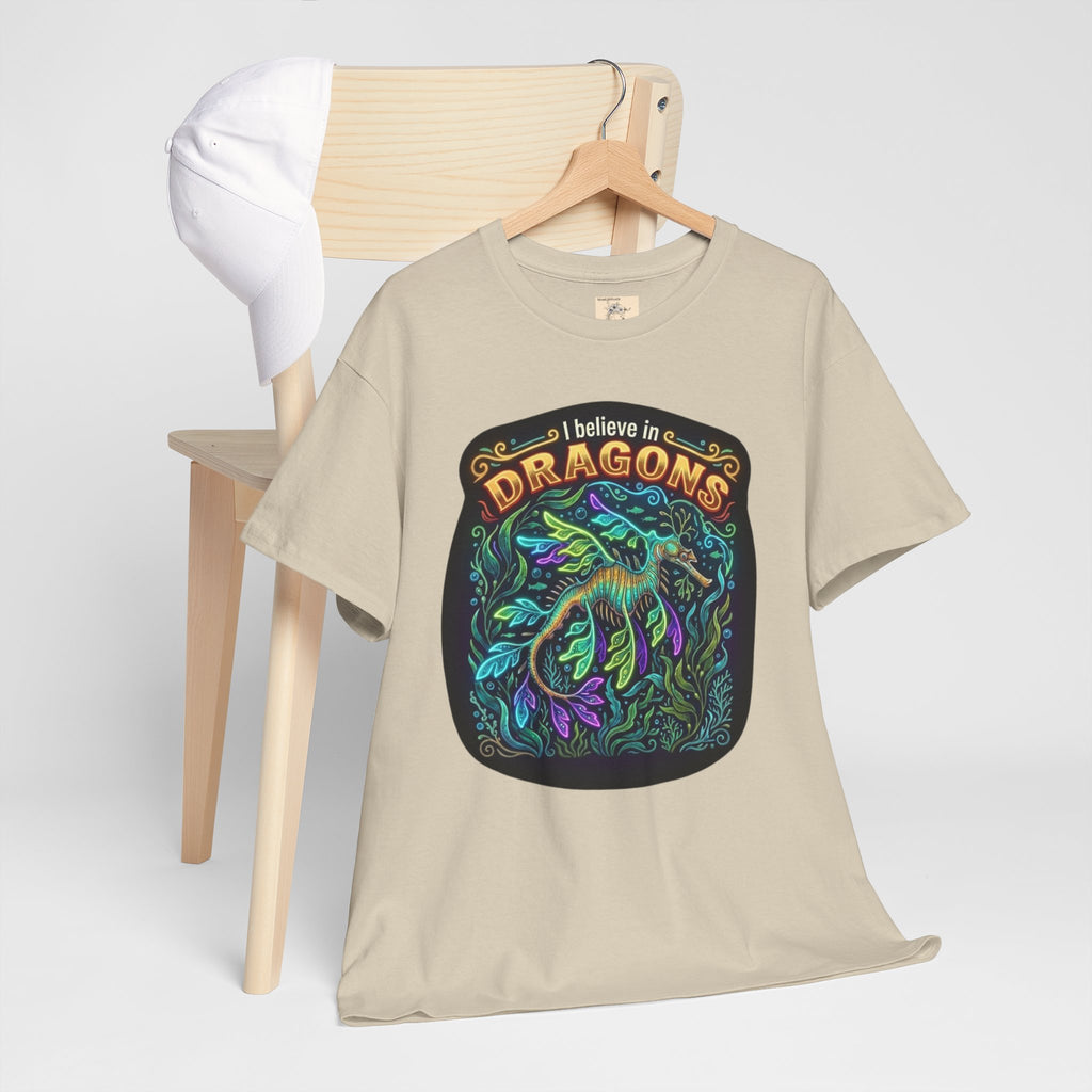 T-Shirt | 'I Believe in Dragons' Colorful Graphic Tee