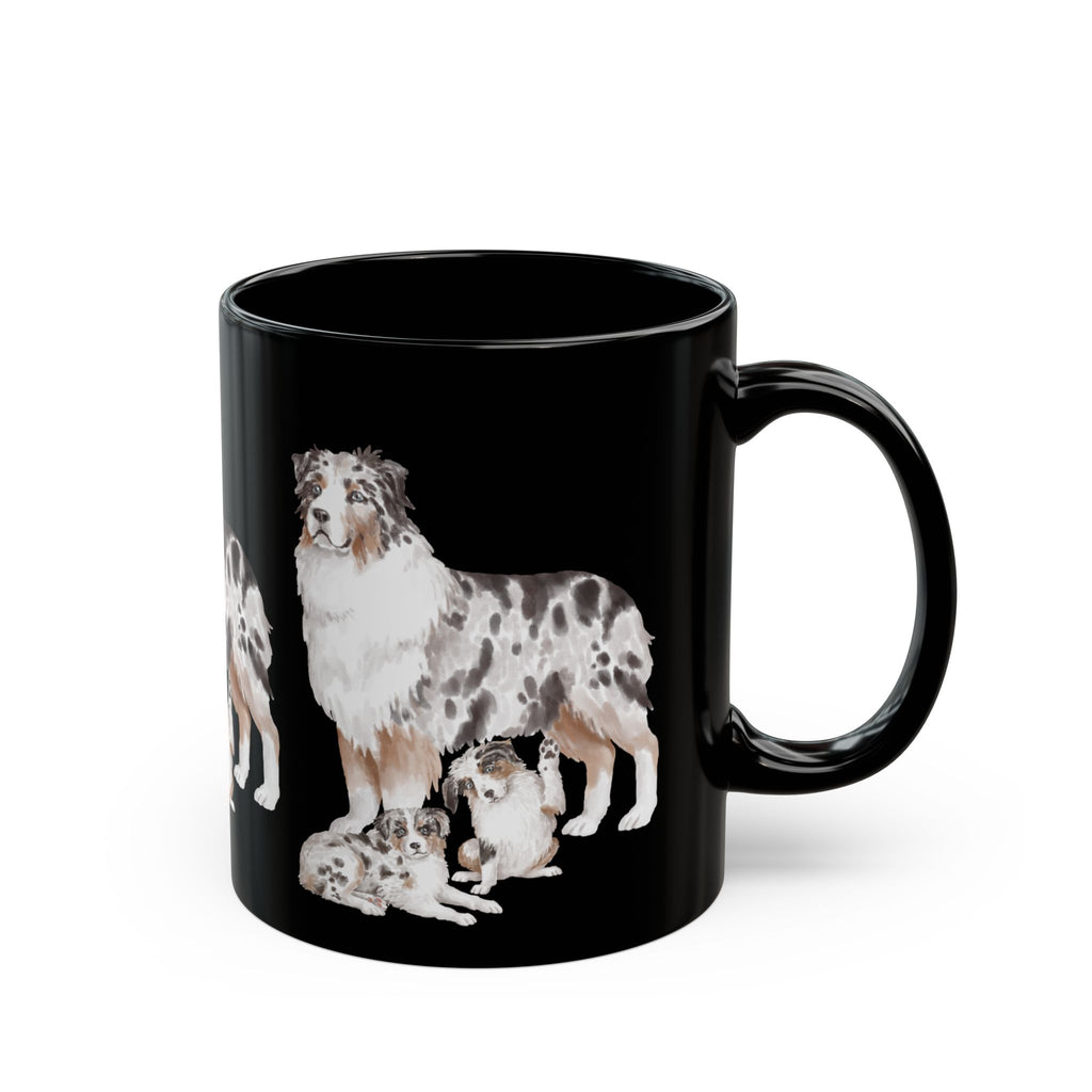 Coffee Mug | Blue Merle Australian Shepherd Ceramic Mug 11oz & 15oz