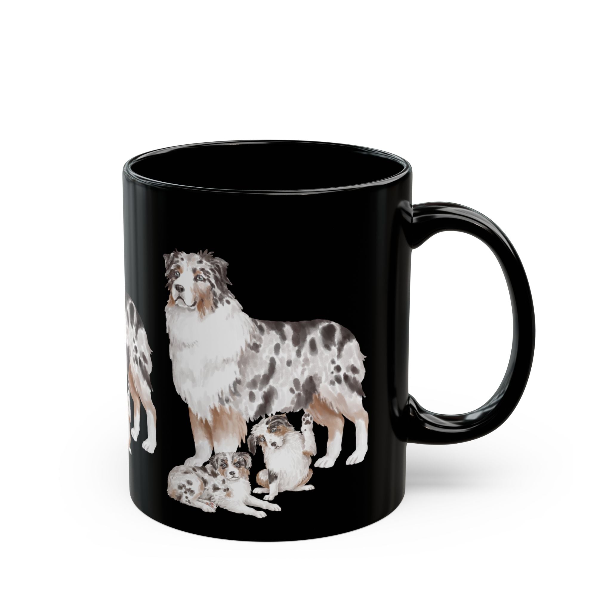 Coffee Mug | Blue Merle Australian Shepherd Ceramic Mug 11oz & 15oz
