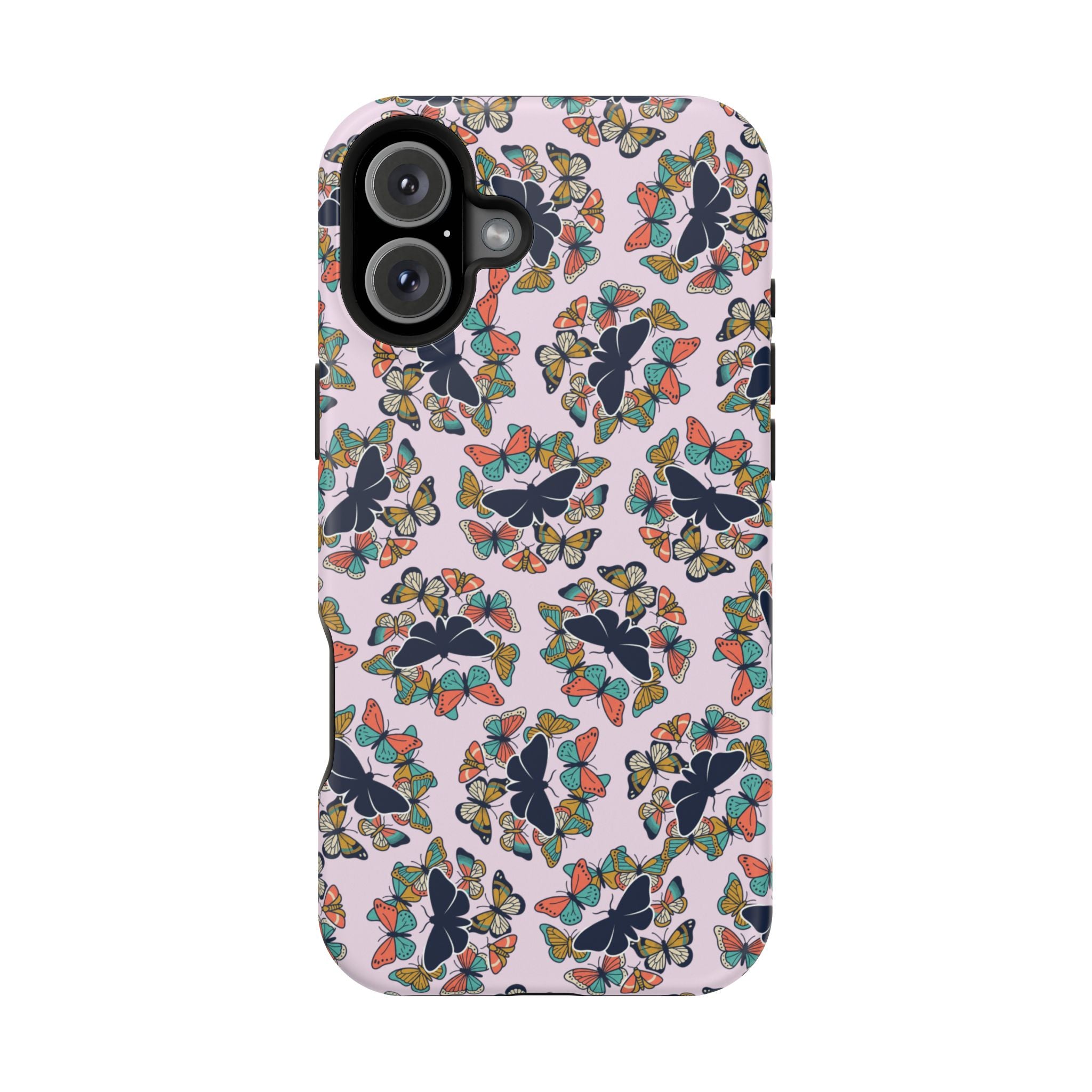 Phone Cases | Pastel Butterflies and Moths Pattern Magnetic Impact-Resistant Case