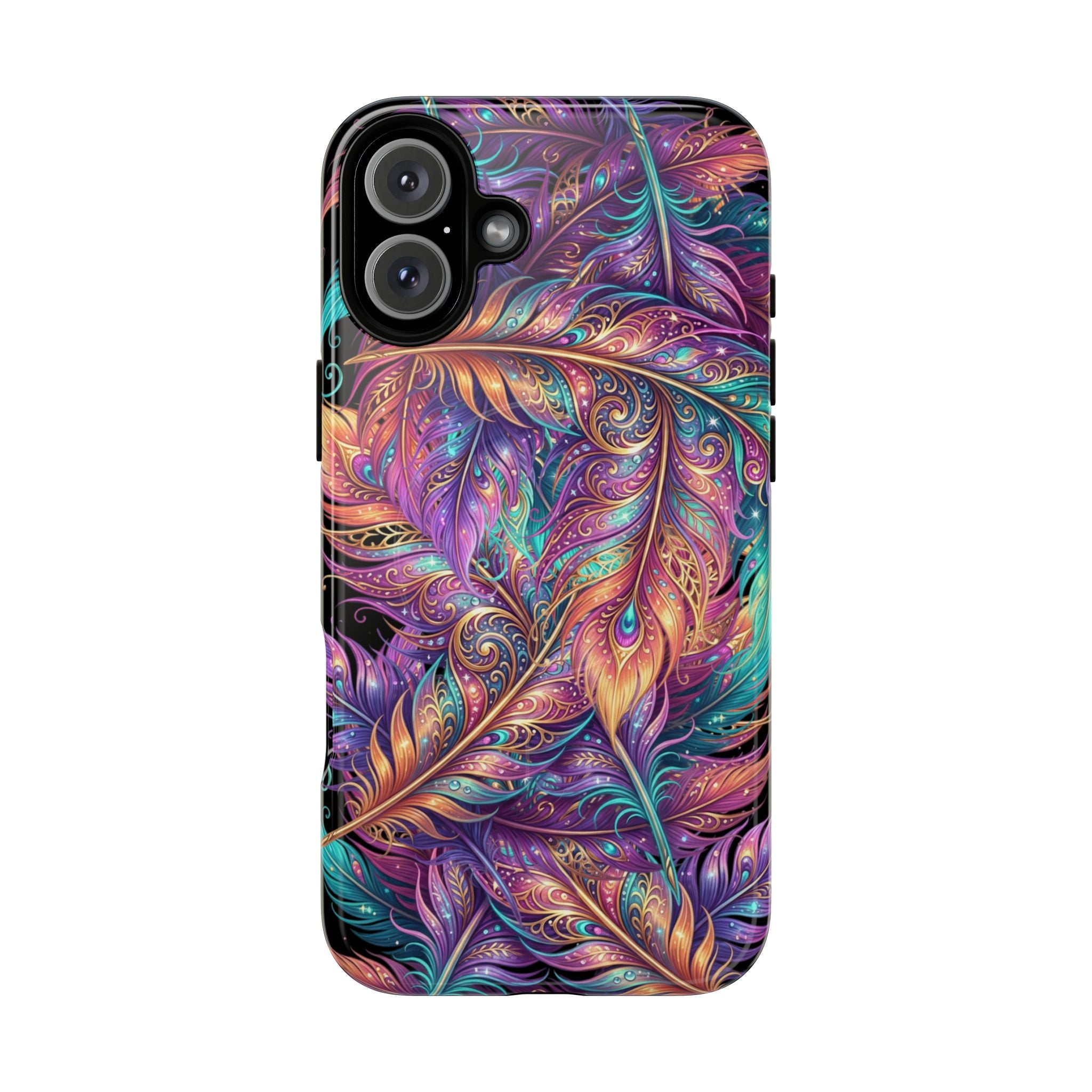 Phone Case | Colorful Feather Art Magnetic Tough Phone Cover