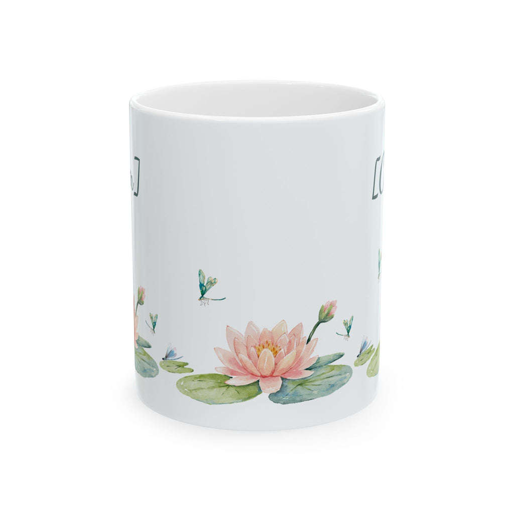 Coffee Mug | Watercolor Lotus Flowers Customizable Ceramic Cup