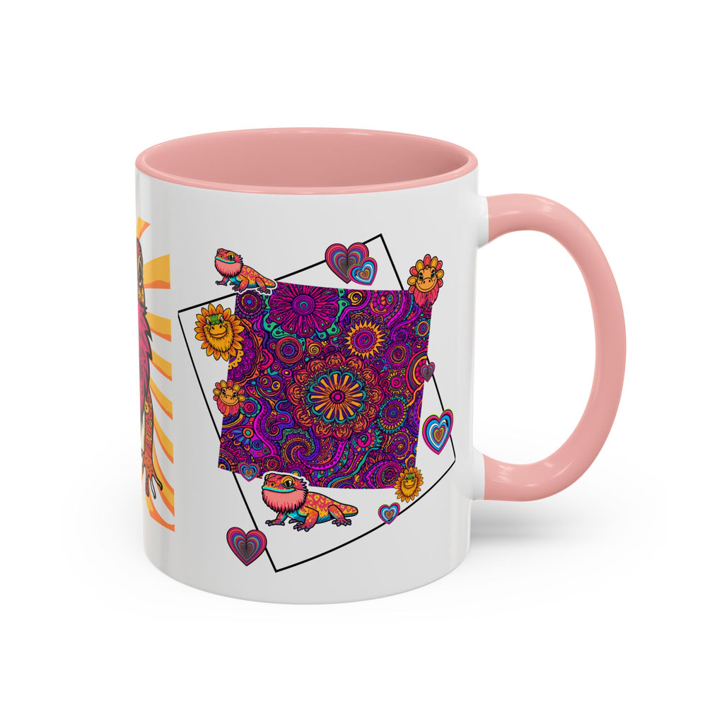 Coffee Mug | Psychedelic Lizards Accent Ceramic Mug