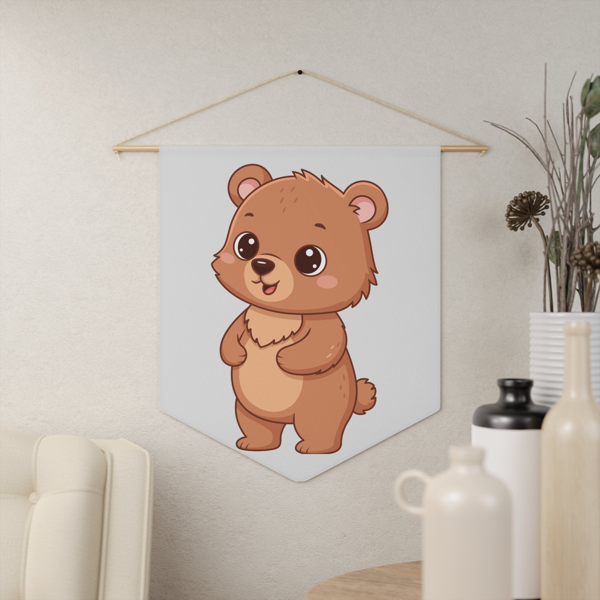 Pennant Banner | Cute Baby Bear Nursery Wall Decor for Childs’ Room