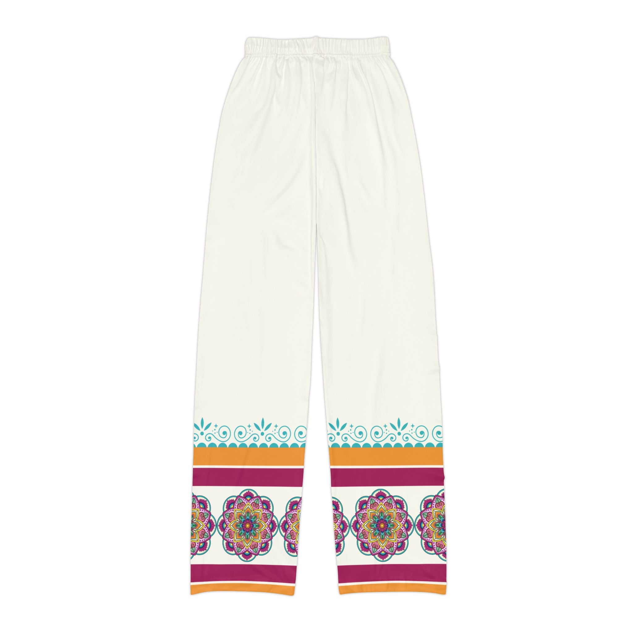 Children & Youth Pajamas | Colorful Boho Mandala Border Pattern Lounge Wear