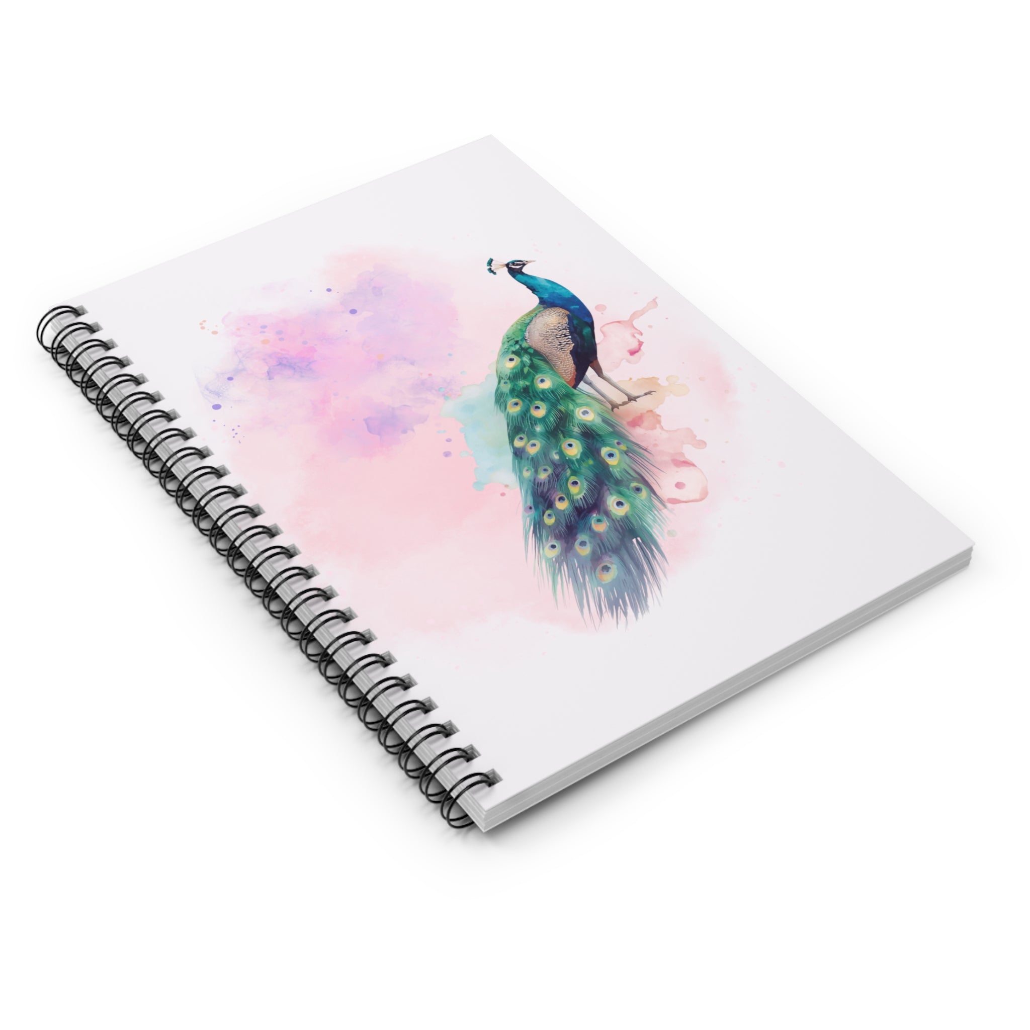 Journal | Peacock Watercolor Spiral Notebook