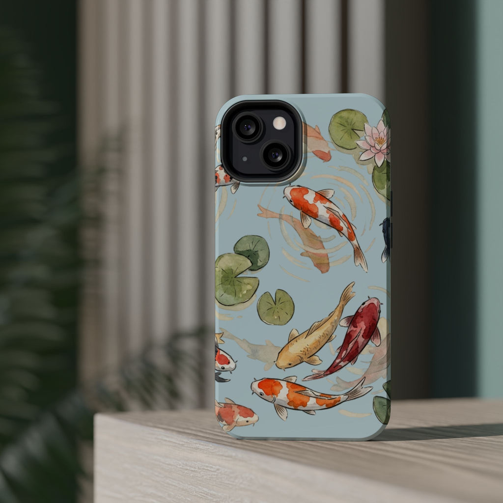 Phone Case | Koi Pond Magnetic Impact-Resistant Phone Cover