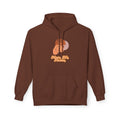 'Mom Life Hustle' Retro Hoodie | Delicate Line Illustration of a Mother & Baby