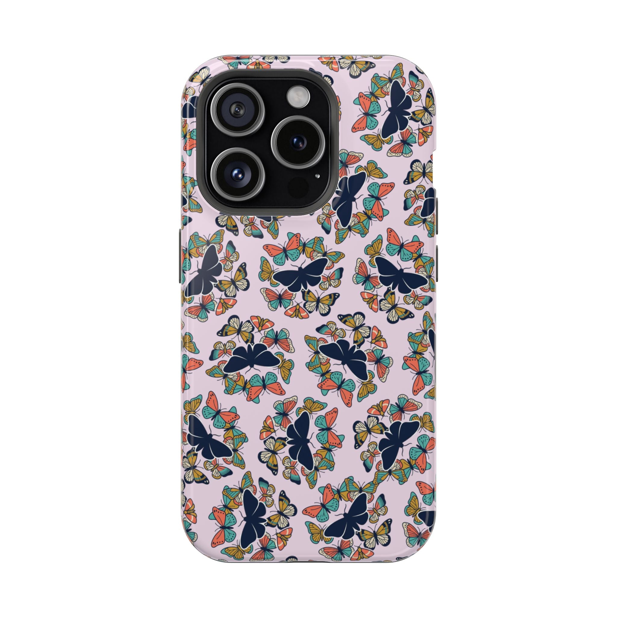 Phone Cases | Pastel Butterflies and Moths Pattern Magnetic Impact-Resistant Case