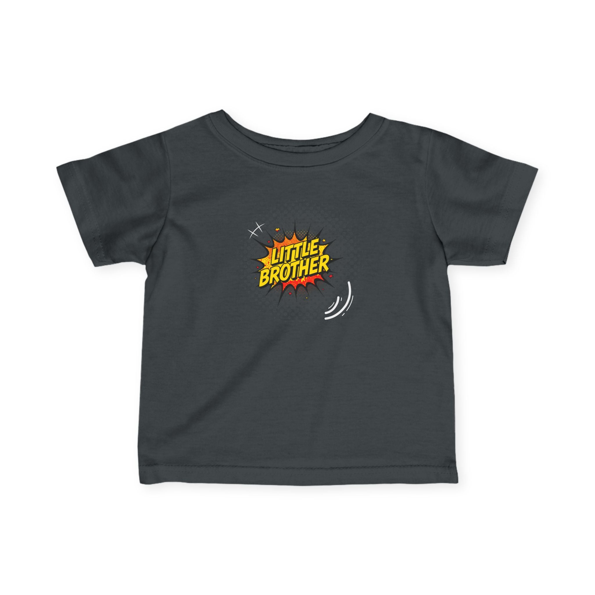 T-Shirt | 'Little Brother' Comic Burst Infant Sibling Tee