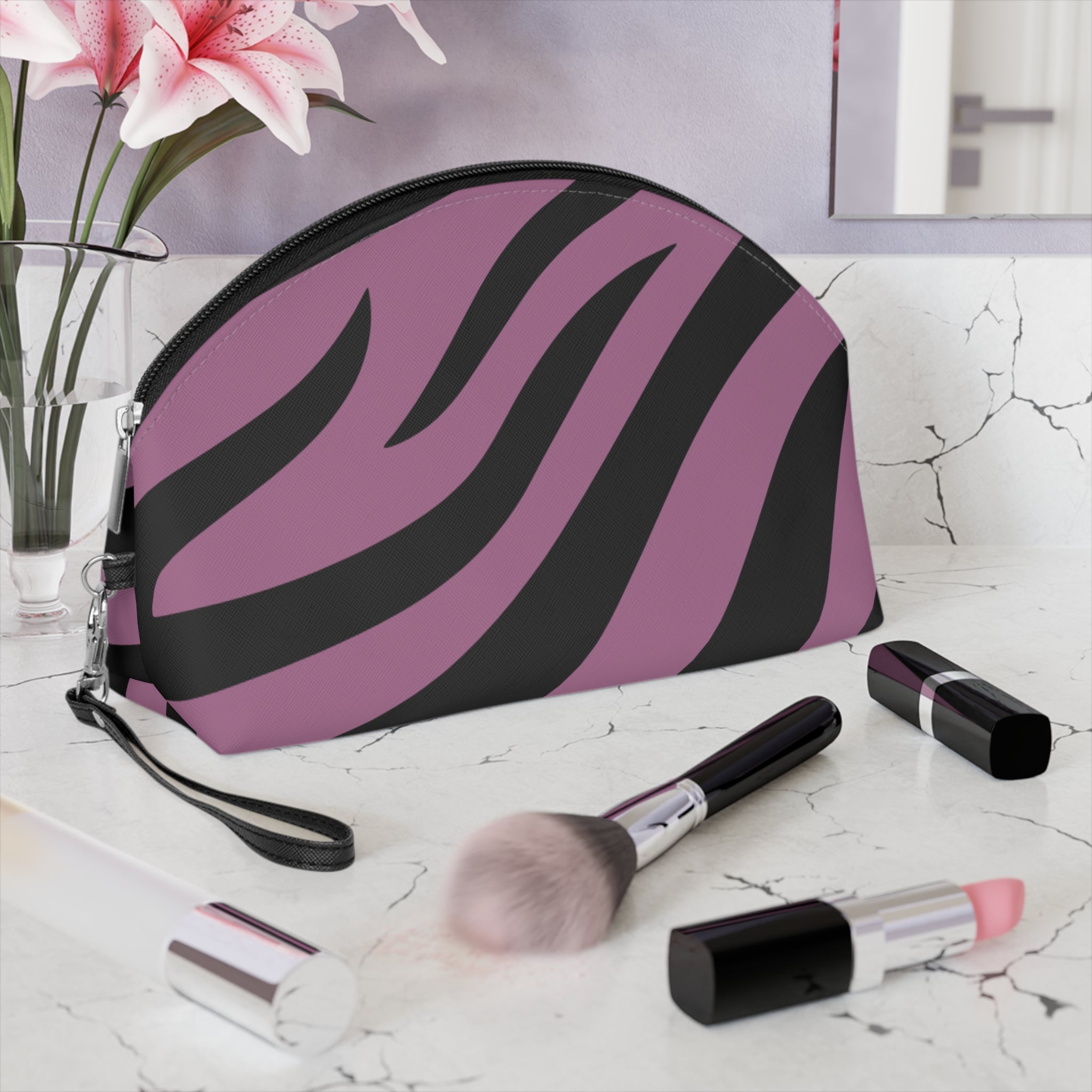 Cosmetic Pouch | Zebra Stripe Makeup Bag
