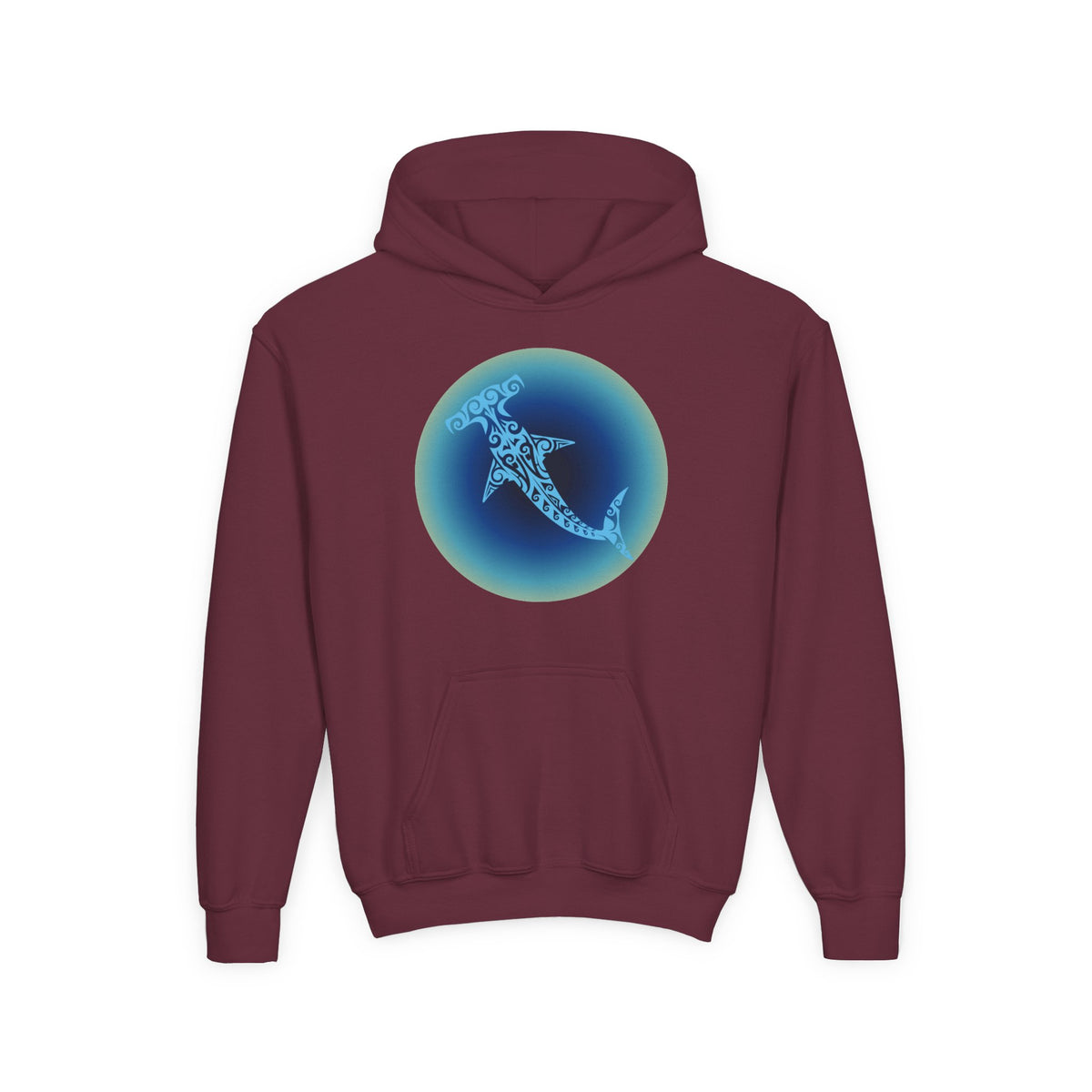 Tribal Hammerhead Youth Hoodie