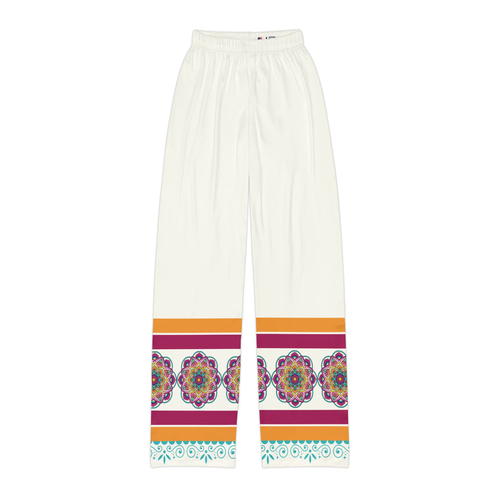 Colorful Mandala Trim Pajama Pants