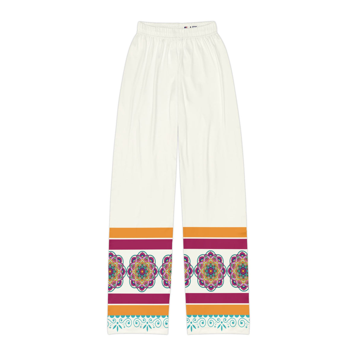 Colorful Mandala Trim Pajama Pants