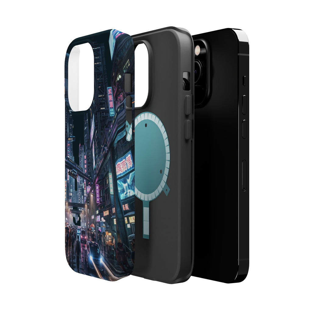 Phone Case | Cyberpunk City Magnetic Impact-Resistant Phone Cover