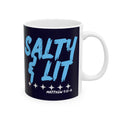 Coffee Mug | 'Salty & Lit' Script Ceramic Cup