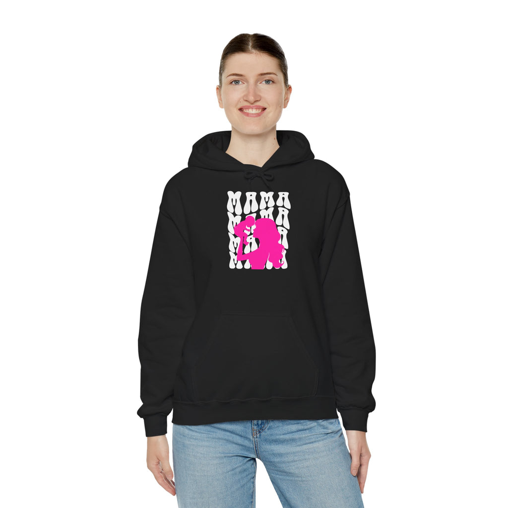 Hoodie | 'Mama' & Silhouette Pink Graphic