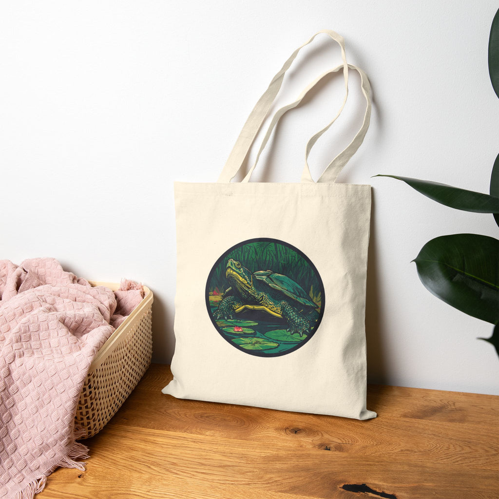 Tote Bag | Vintage Turtle Illustration
