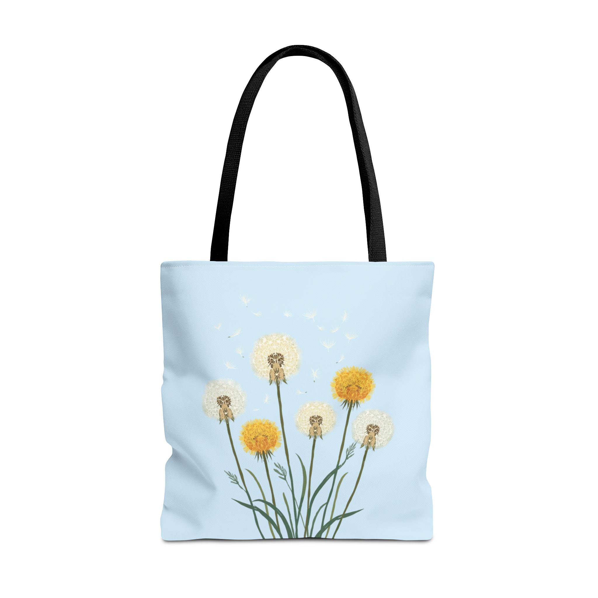 Tote Bag | Dandelions on Light Blue Background
