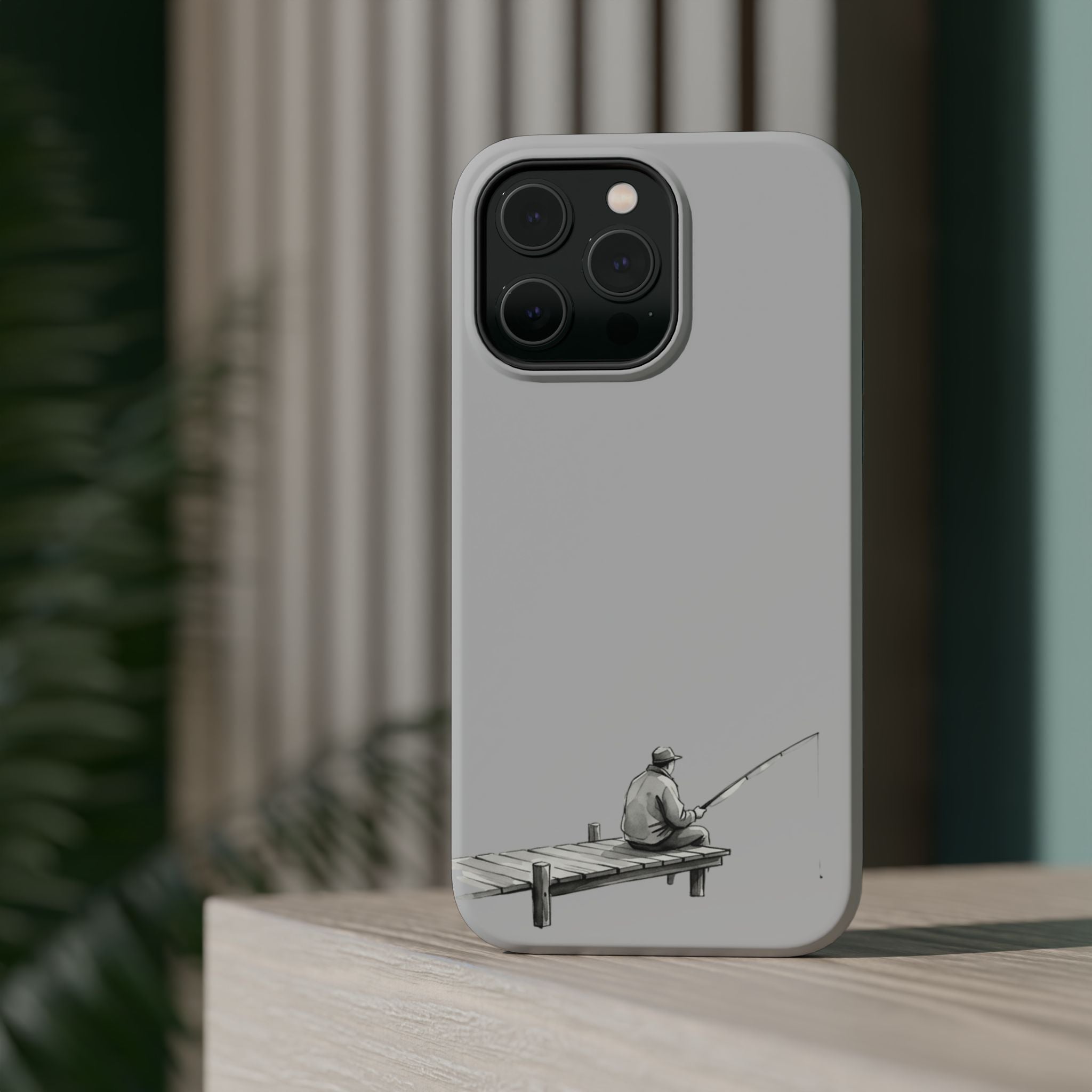 Phone Case | Fishing Dock Minimalist Magnetic Impact-Resistant Case