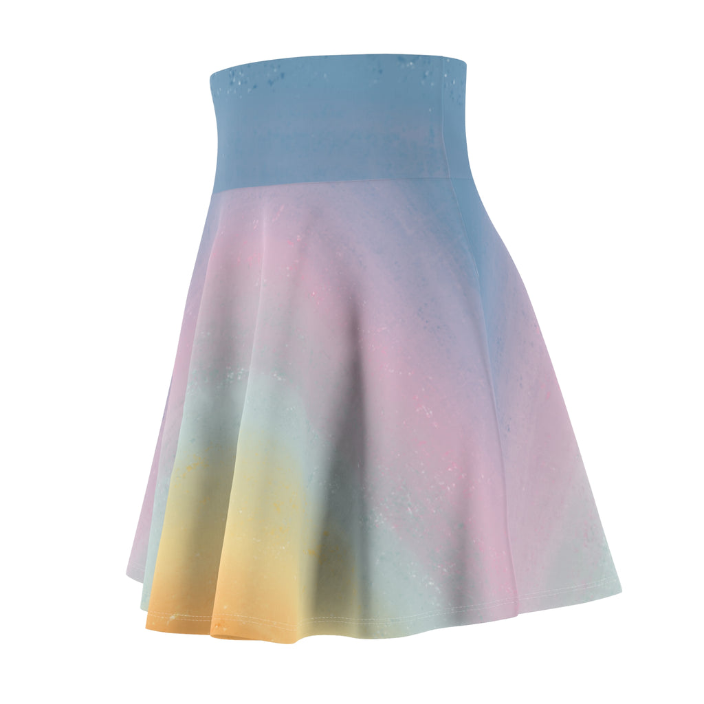 Women's Skater Skirt | Soft Pastel Ombre Skirt